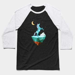 unicorn howling Baseball T-Shirt